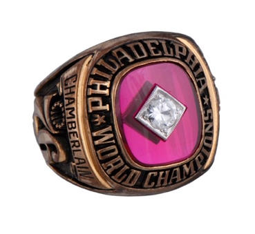 1967 Wilt Chamberlain Philadelphia 76ers NBA Championship Ring (Salemans Sample)